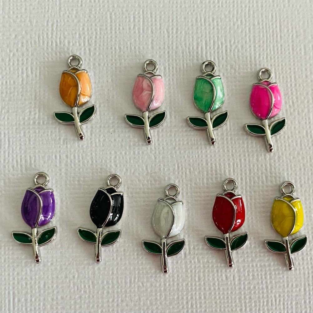 Assorted Springtime Tulip Earrings - Picture 2 of 6